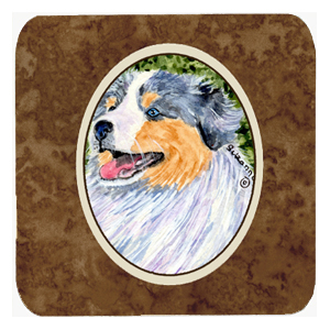 Australian Shepherd Foam Coasters, Set - 4