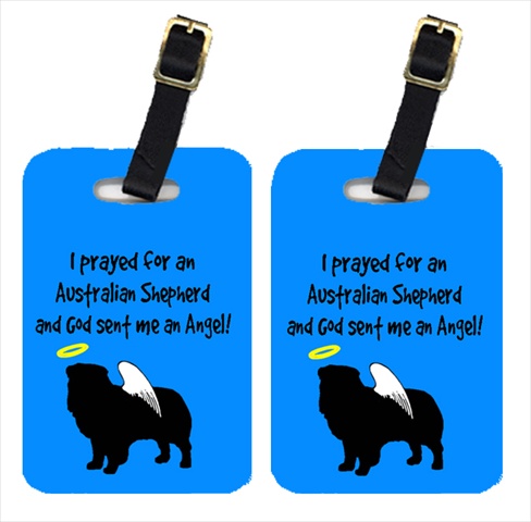 Australian Shepherd Luggage Tags- Pair - 2