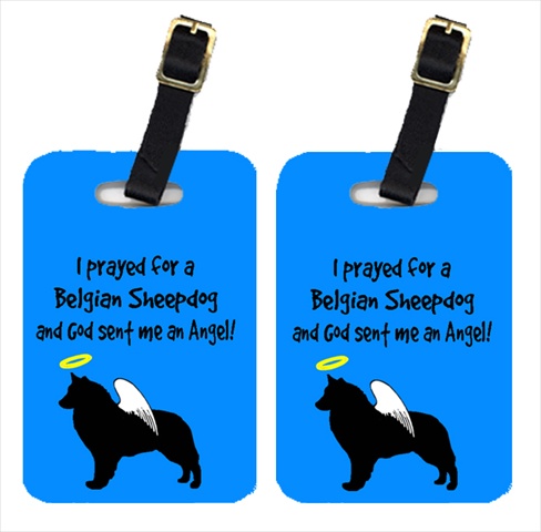 Belgian Sheepdog Luggage Tags- Pair - 2