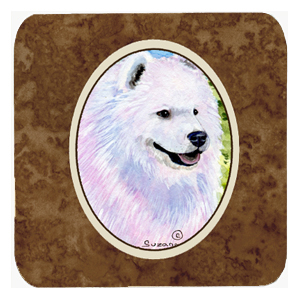 SS8755FC Samoyed Foam Coasters- Set - 4