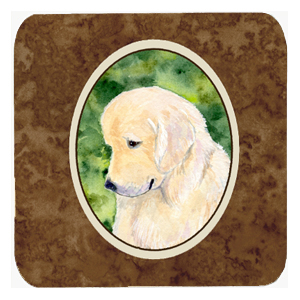 Golden Retriever Foam Coasters, Set - 4