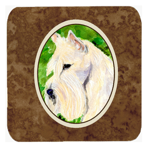 Scottish Terrier Foam Coasters, Set - 4