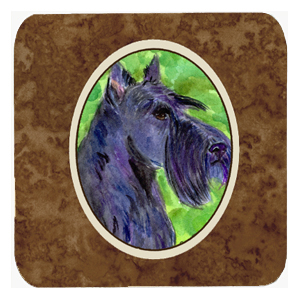 Scottish Terrier Foam Coasters, Set - 4