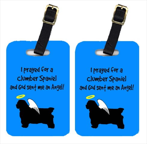 Clumber Spaniel Luggage Tags- Pair - 2