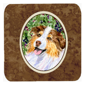 Australian Shepherd Foam Coasters, Set - 4