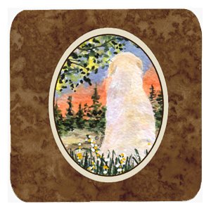 Golden Retriever Foam Coasters, Set - 4