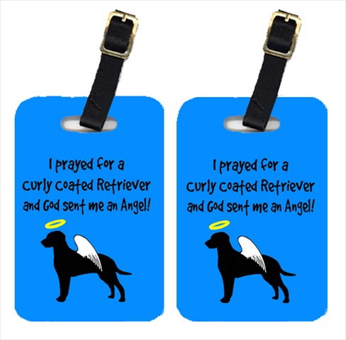 Curly Coated Retriever Luggage Tags- Pair - 2