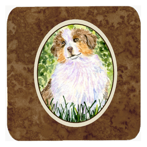 Australian Shepherd Foam Coasters, Set - 4