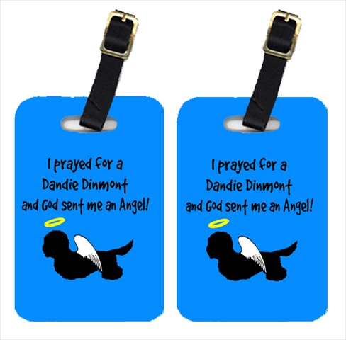 Dandie Dinmont Terrier Luggage Tags- Pair - 2