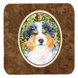 Australian Shepherd Foam Coasters, Set - 4