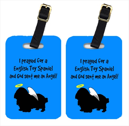 English Toy Spaniel Luggage Tags- Pair - 2