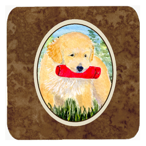 Golden Retriever Foam Coasters, Set - 4