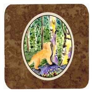 Golden Retriever Foam Coasters, Set - 4