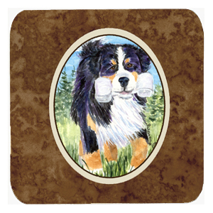 Bernese Mountain Dog Foam Coasters, Set - 4