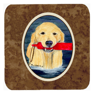 Golden Retriever Foam Coasters, Set - 4