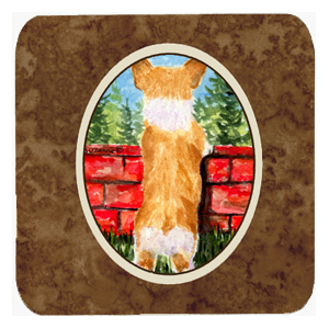 Corgi Foam Coasters, Set - 4
