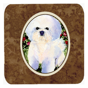 SS8914FC Bichon Frise Foam Coasters- Set - 4