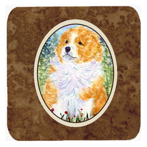 Sheltie Foam Coasters, Set - 4