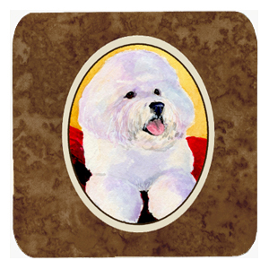 SS8921FC Bichon Frise Foam Coasters- Set - 4