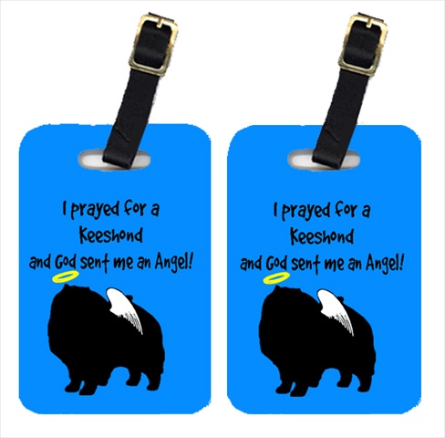 Keeshond Luggage Tags- Pair - 2