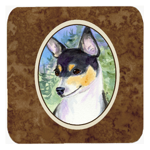 Fox Terrier Foam Coasters, Set - 4