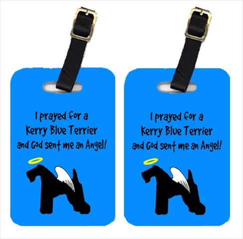 Kerry Blue Terrier Luggage Tags- Pair - 2