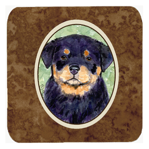 Rottweiler Foam Coasters, Set - 4