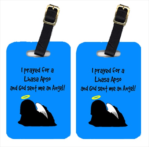 Lhasa Apso Luggage Tags- Pair - 2