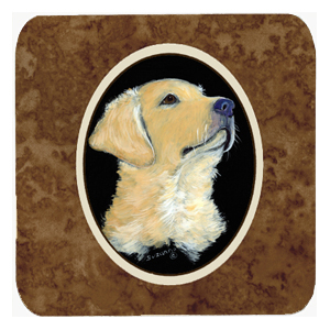 Golden Retriever Foam Coasters, Set - 4