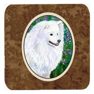 American Eskimo Foam Coasters, Set - 4