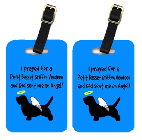 Petit Basset Griffon Vendeen Luggage Tags- Pair - 2