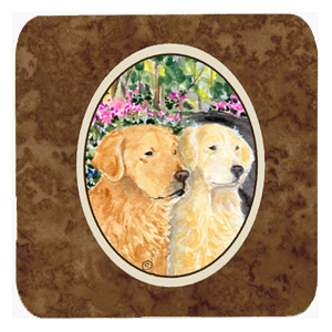 Golden Retriever Foam Coasters, Set - 4