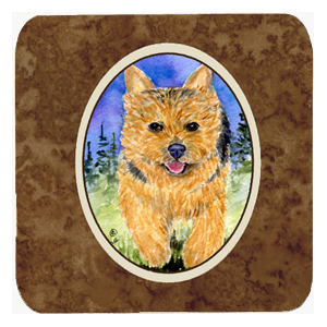 Norwich Terrier Foam Coasters, Set - 4