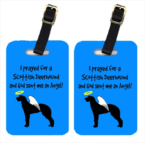 Scottish Deerhound Luggage Tags- Pair - 2