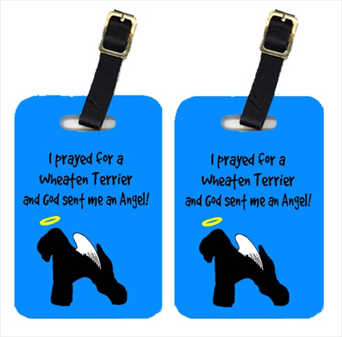 Wheaten Terrier Soft Coated Luggage Tags- Pair - 2