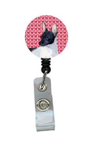 Rat Terrier Retractable Badge Reel or ID Holder with Clip