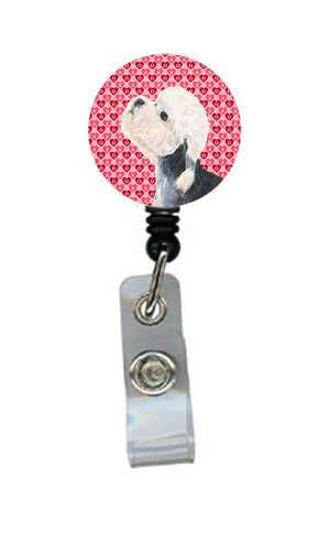 Dandie Dinmont Terrier Retractable Badge Reel or ID Holder with Clip