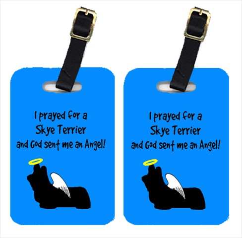 Skye Terrier Luggage Tag - Pair 2- 4 x 2.75 In.