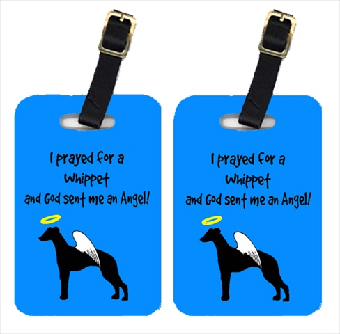 Whippet Luggage Tag - Pair 2- 4 x 2.75 In.