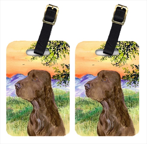 Field Spaniel Luggage Tag - 4 x 2.75 In.