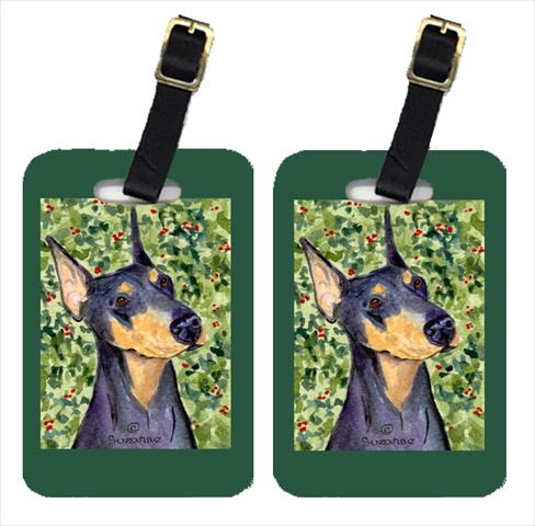 Doberman Luggage Tag 4 x 2.75 In.