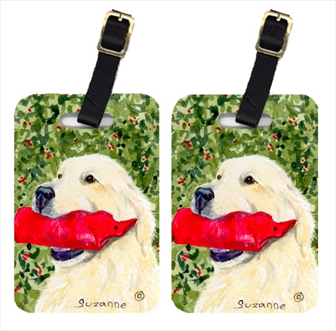 Golden Retriever Luggage Tag - Pair 2- 4 x 2.75 In.