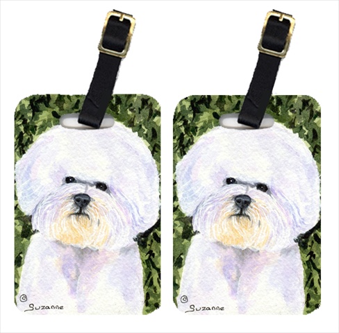 Bichon Frise Luggage Tag - 4 x 2.75 In.