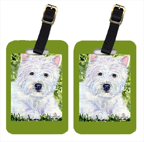 Picture of Carolines Treasures SS8835BT Westie Luggage Tag - Pair 2- 4 x 2.75 In.