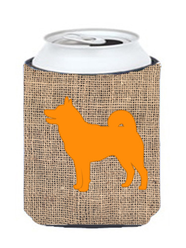 Shiba Inu Burlap And Orange Can Or Bottle  Hugger