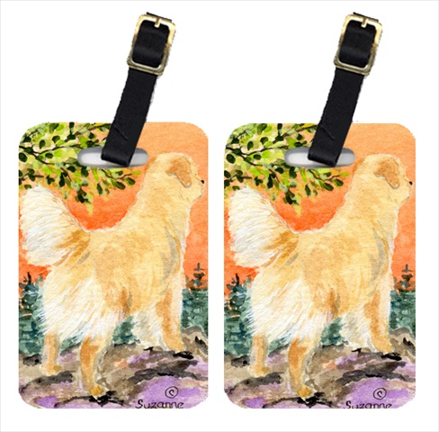 Golden Retriever Luggage Tag - Pair 2- 4 x 2.75 In.