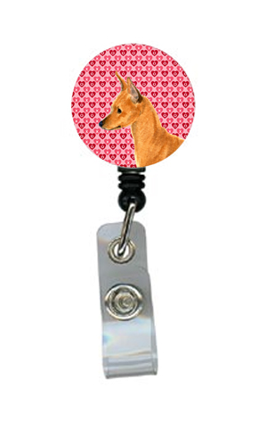 Min Pin Retractable Badge Reel Or Id Holder With Clip