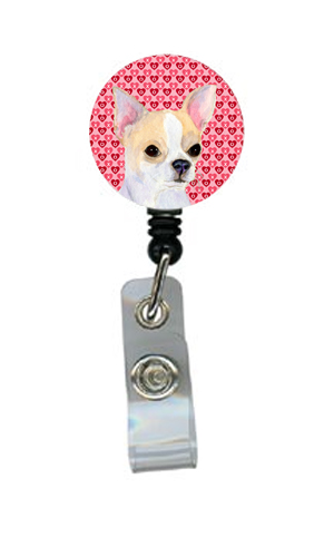 Chihuahua Retractable Badge Reel Or Id Holder With Clip