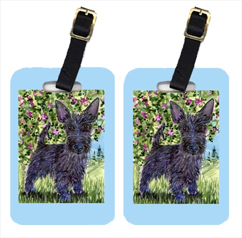 Scottish Terrier Luggage Tag - Pair 2- 4 x 2.75 In.