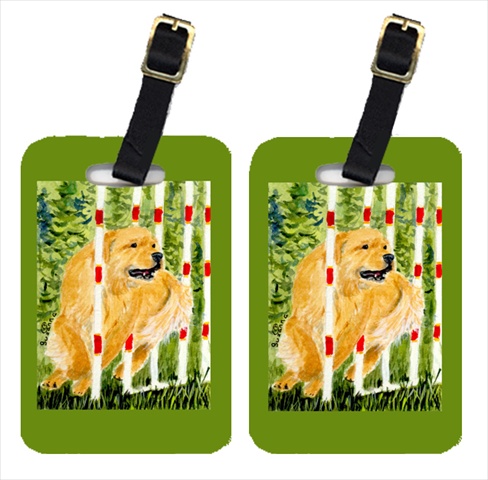 Golden Retriever Luggage Tag - 4 x 2.75 In.